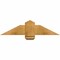 Ekena Millwork Eugene Rough Sawn Timber Gable Bracket, Western Red Cedar, 36"W x 9"H x 6"D x 6"F, 6/12 Pitch GBW036X09X0606EUG00RWR - alternate 1